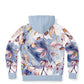 Blue Leaves Zip Hoodie - original