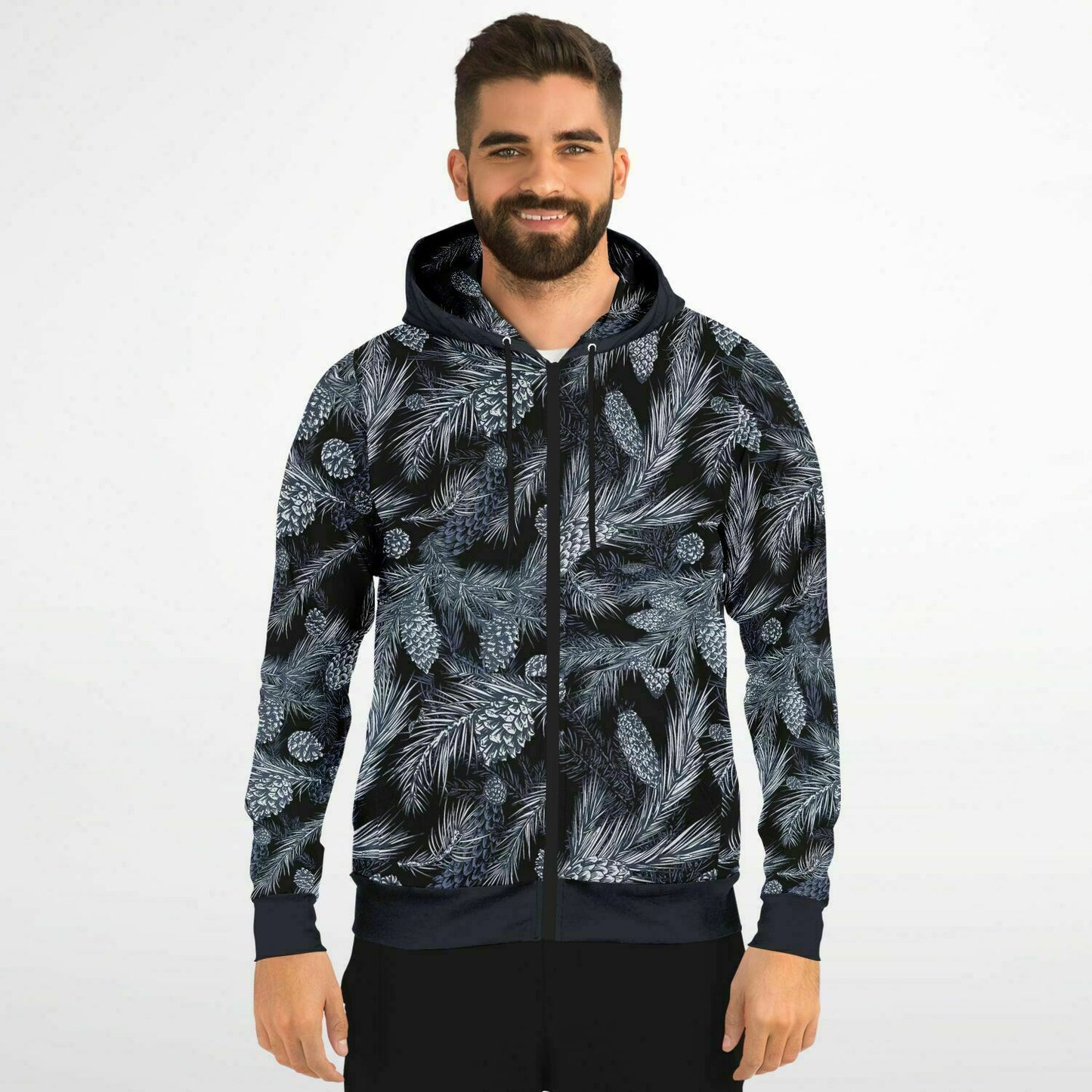 Black Spruce Unisex Zip Hoodie