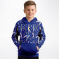 Blue Gymnastics Girl Kids Hoodie