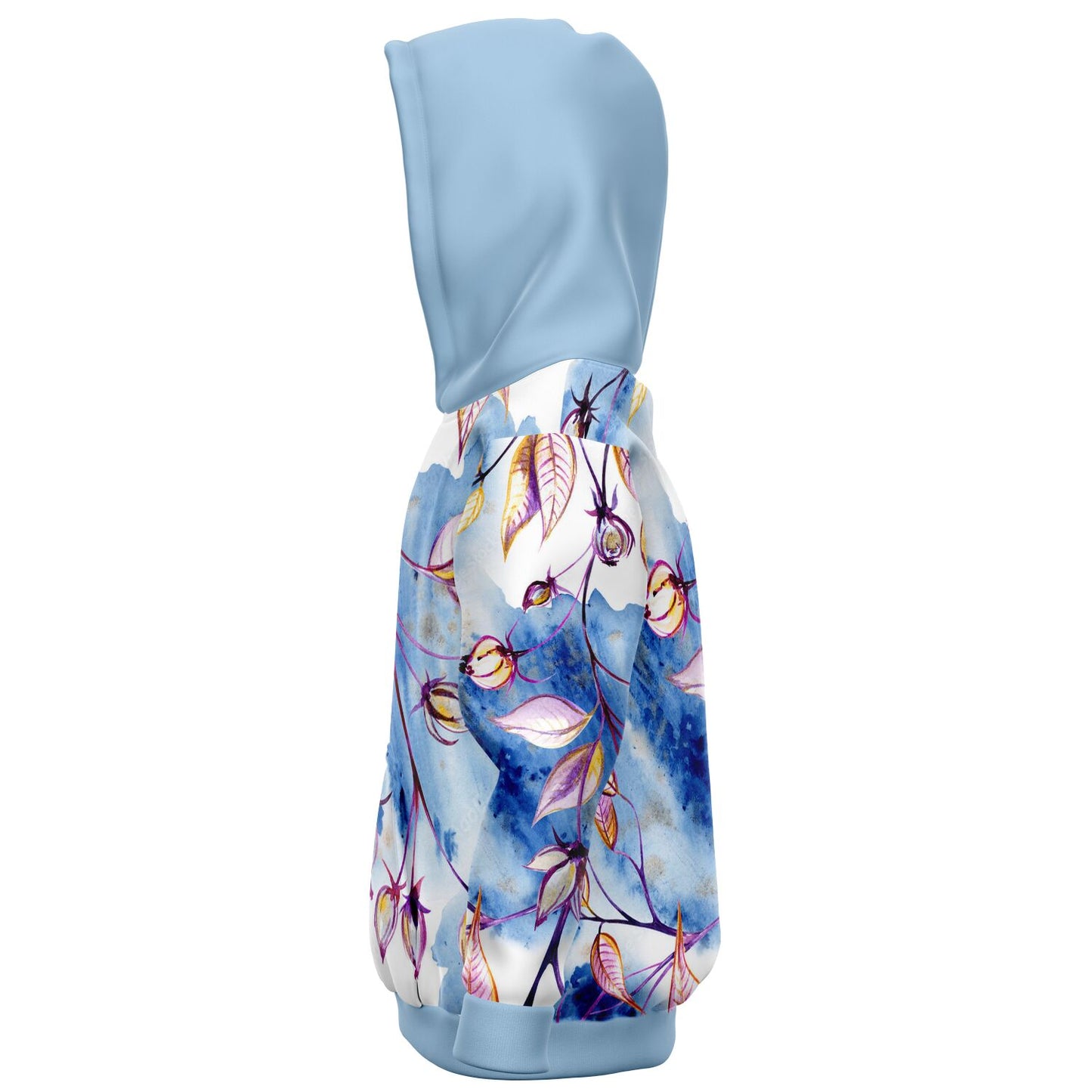 Blue Leaves Bright Kids Hoodie