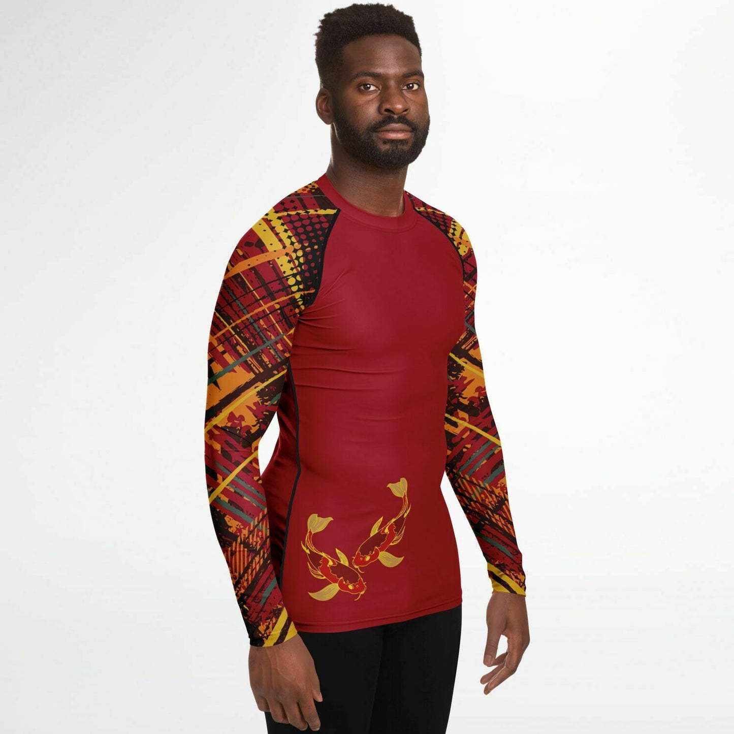 Koi Red Men's Rashguard (two sleeves)