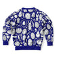 Easter Dark Blue Poly Kids Sweatshirt