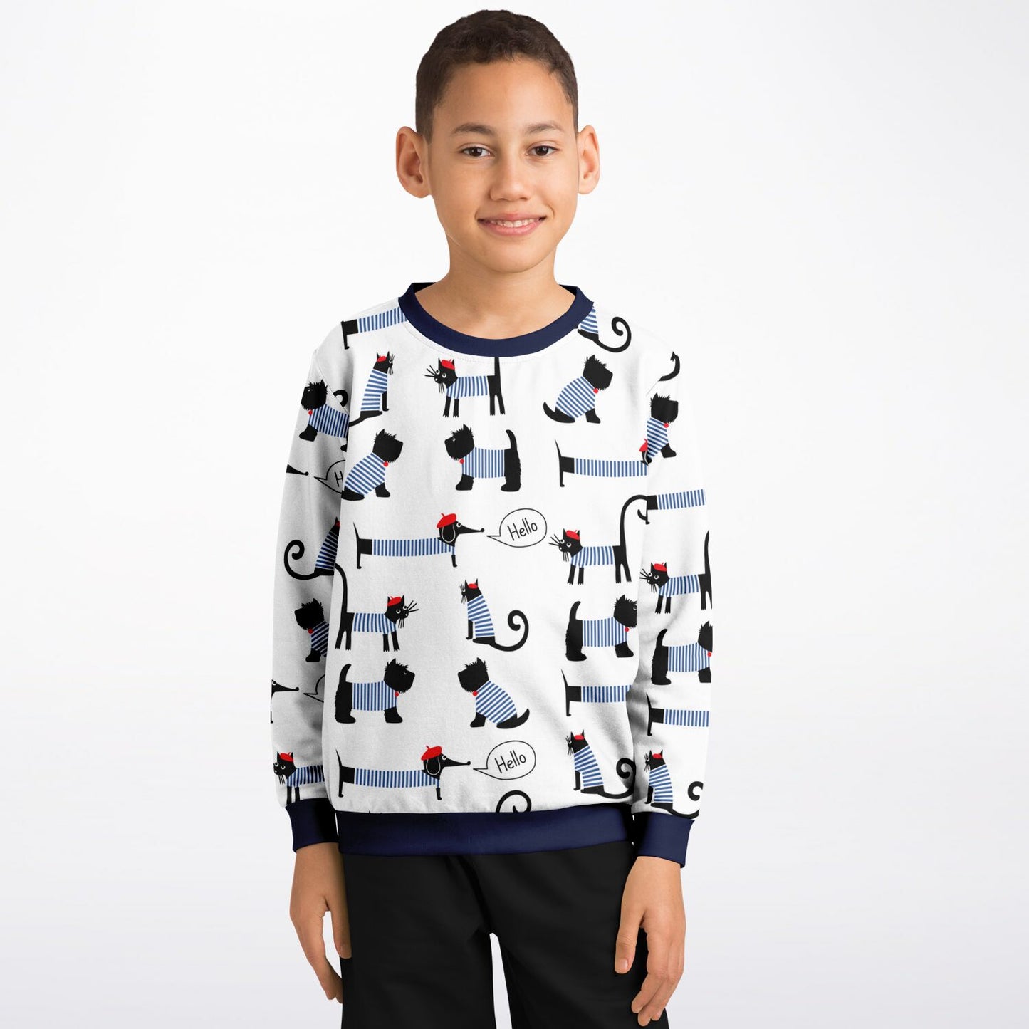 Marine Dogs&Cats Kids Sweatshirt