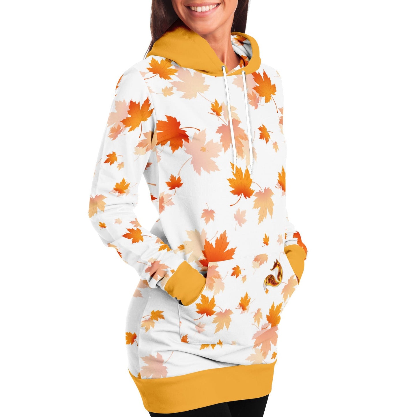 Autumn Fox Women's Longline Hoodie - XL, US stock