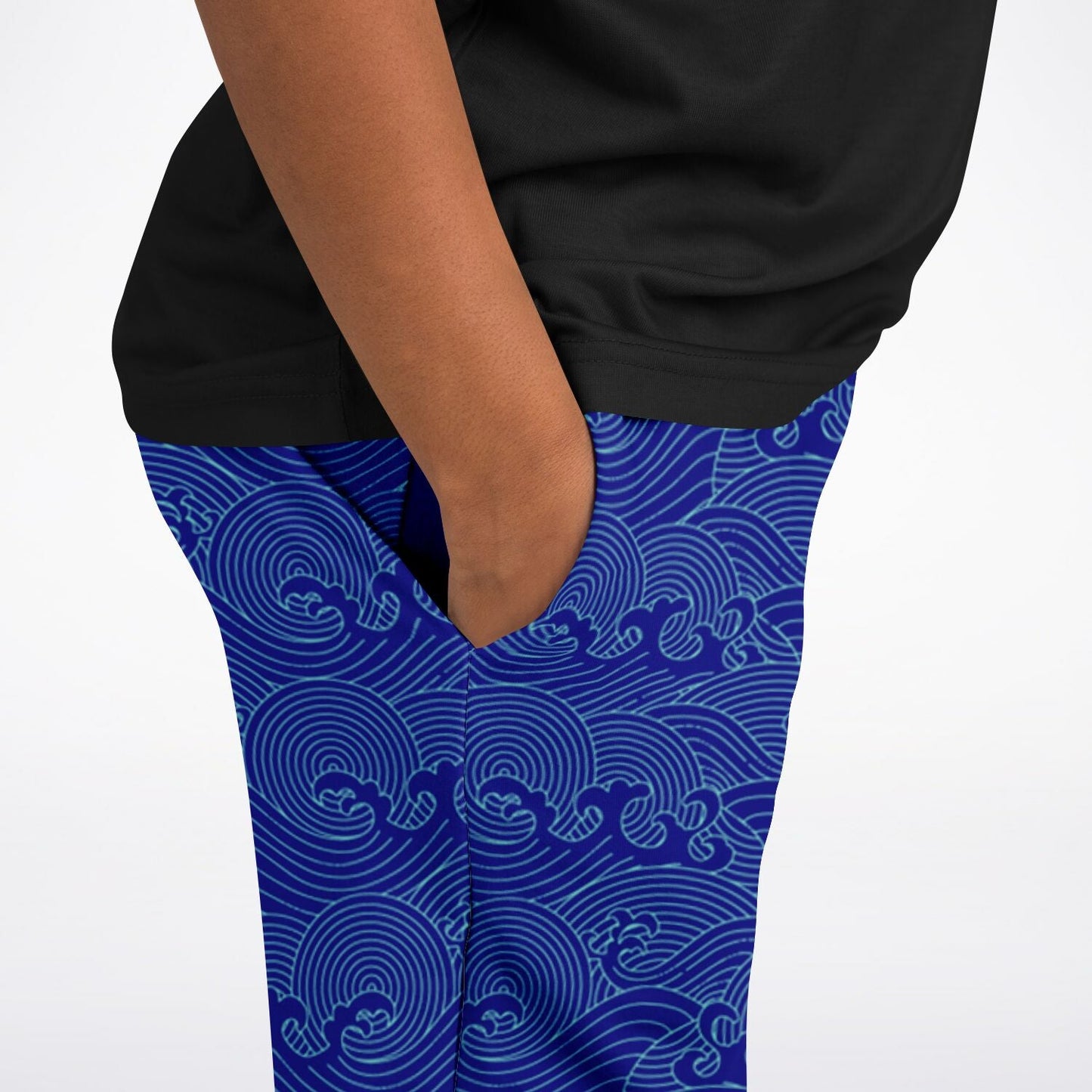 Waves Kids Poly Joggers Dark Blue