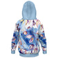 Blue Leaves Bright Kids Hoodie