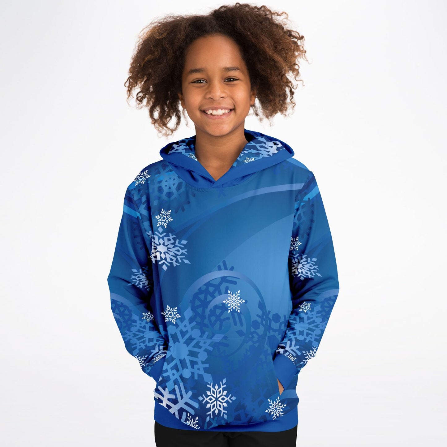 Blue Snowflakes Kids Hoodie - 2 options