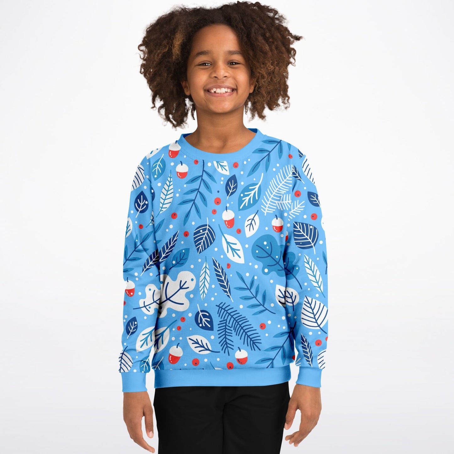 Blue Winter Kids Sweatshirt