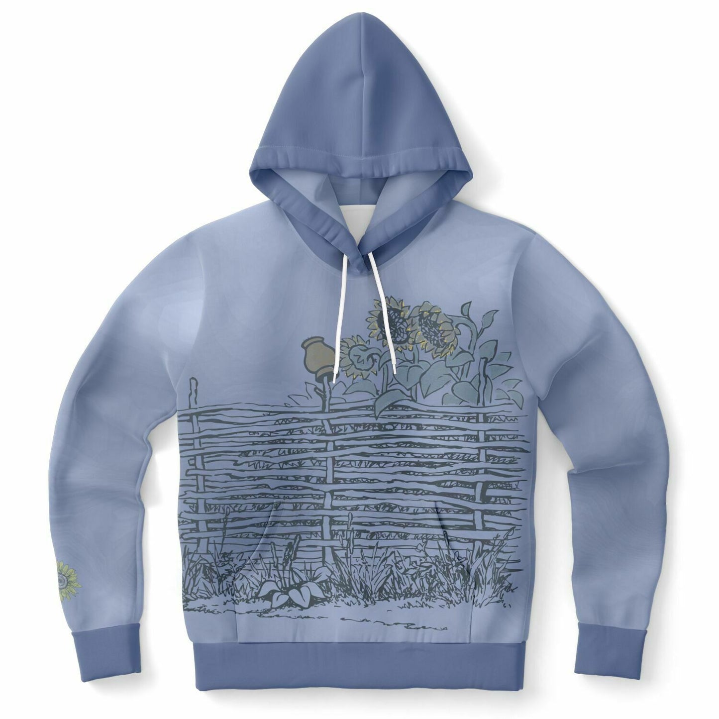 Village Fence 2 Grey Hoodie Unisex