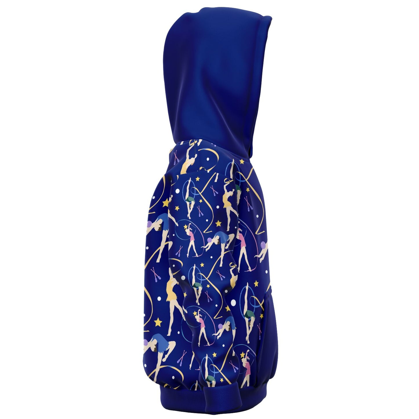 Blue Gymnastics Girl Kids Hoodie