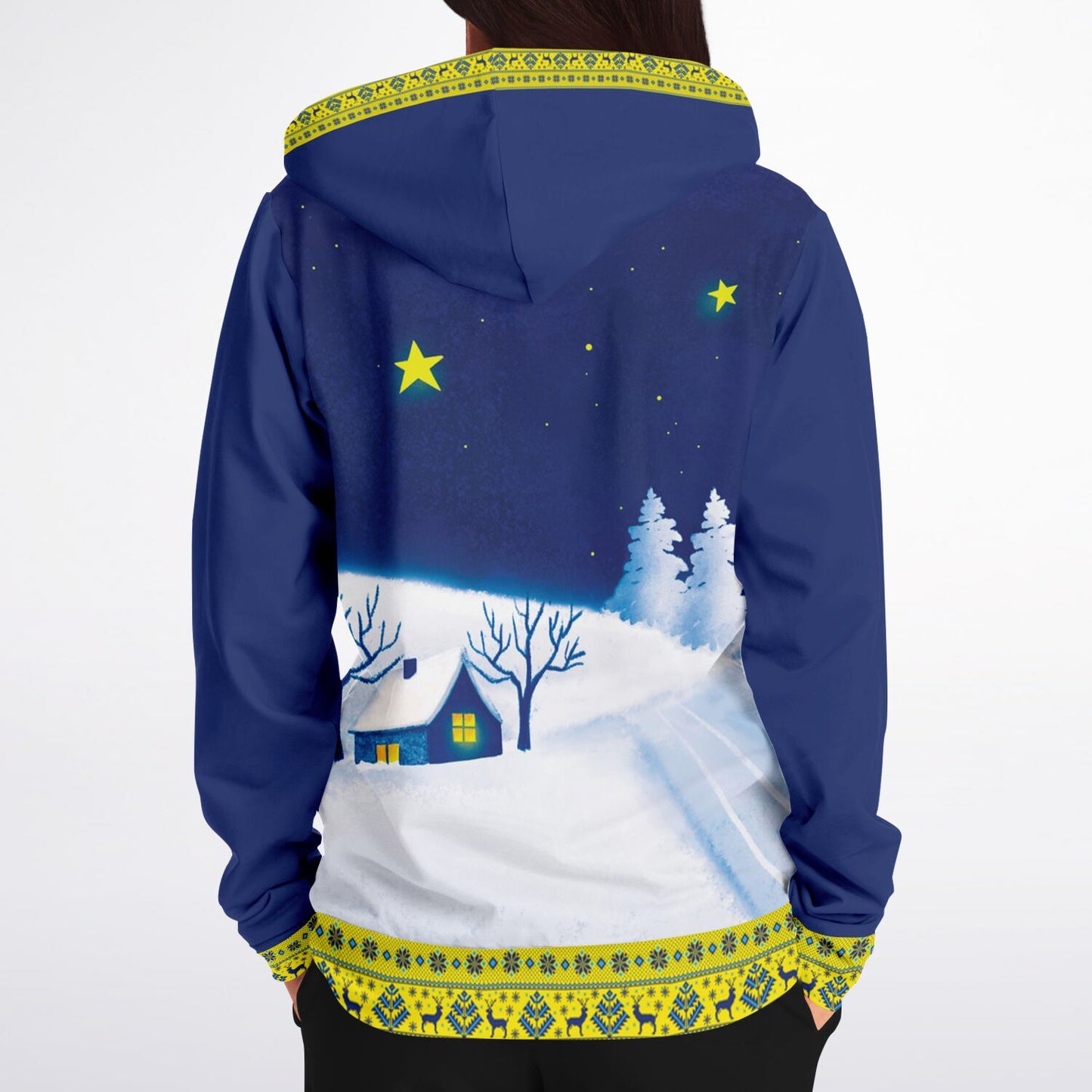 Winter Nights in Ukraine Zip Hoodie Unisex