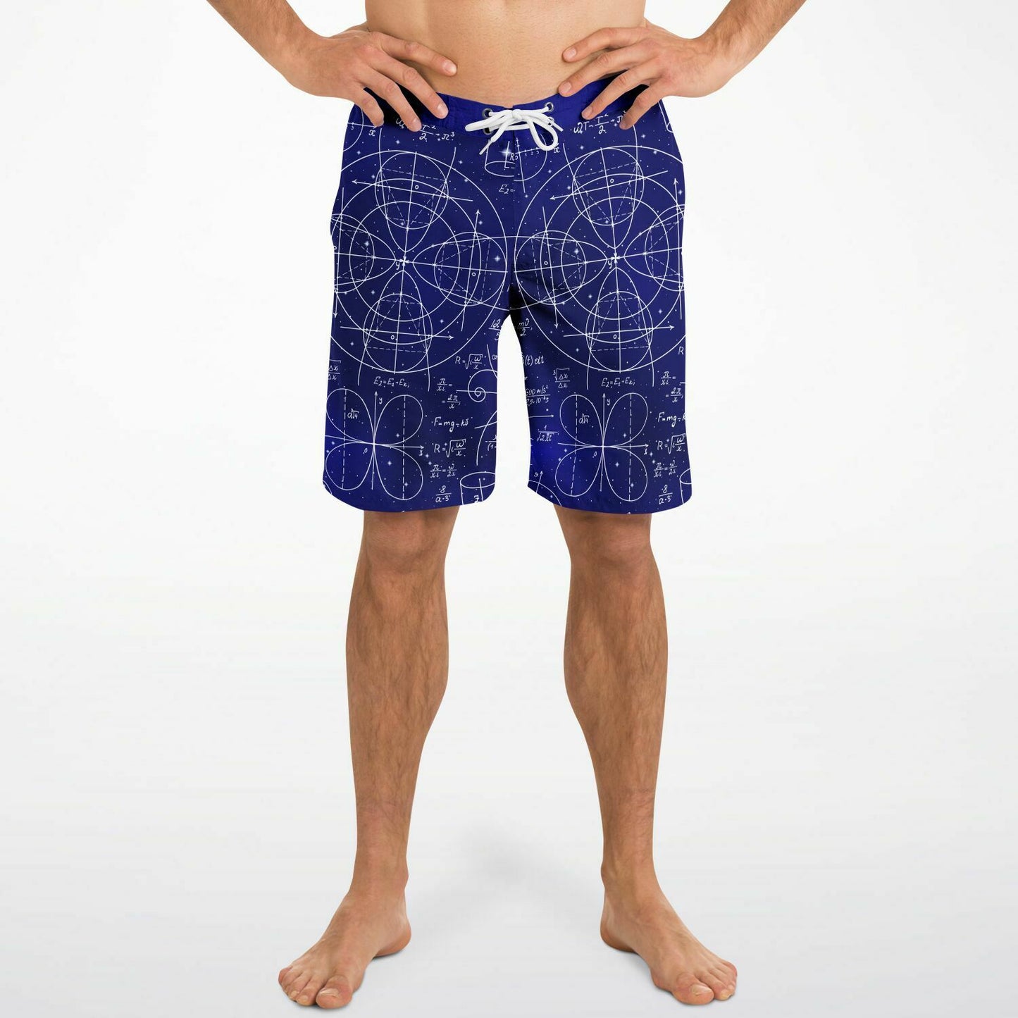 Math 2 Blue Men's Board Shorts