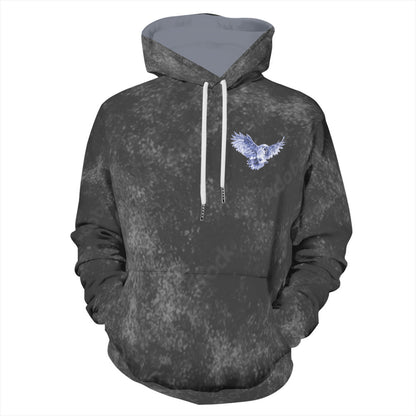 Grey dyed Cotton Hoodie