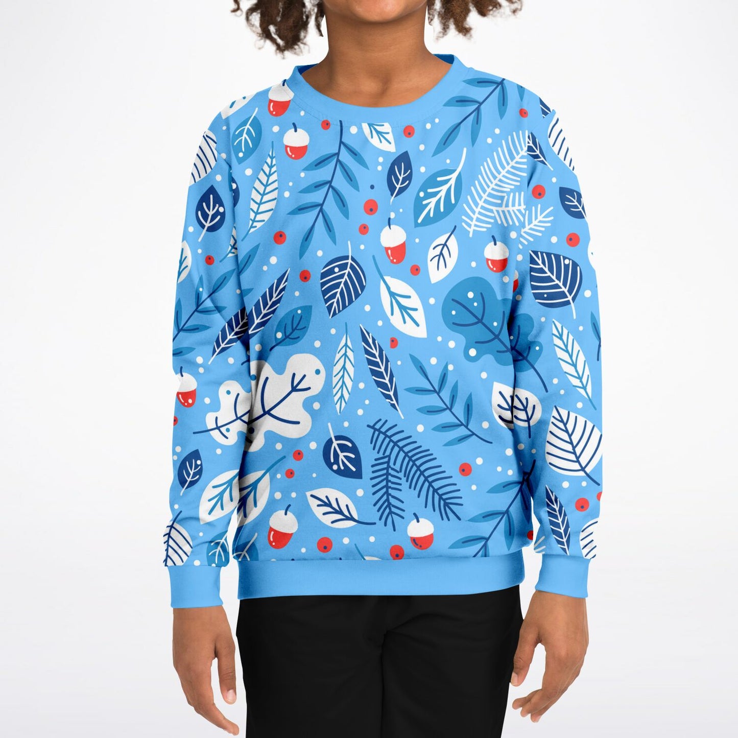 Blue Winter Kids Sweatshirt