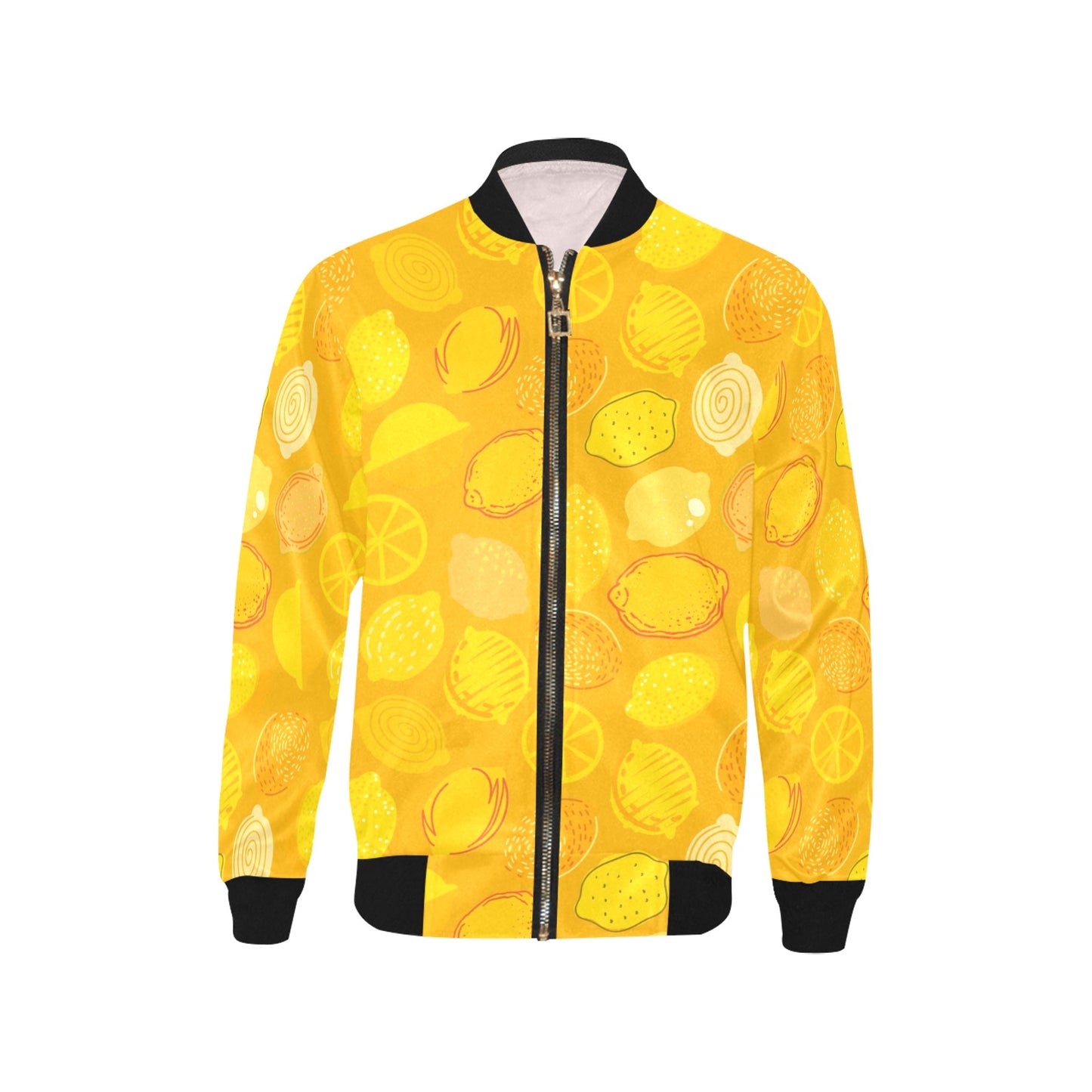 Summer Lemons Kids Bomber Jacket