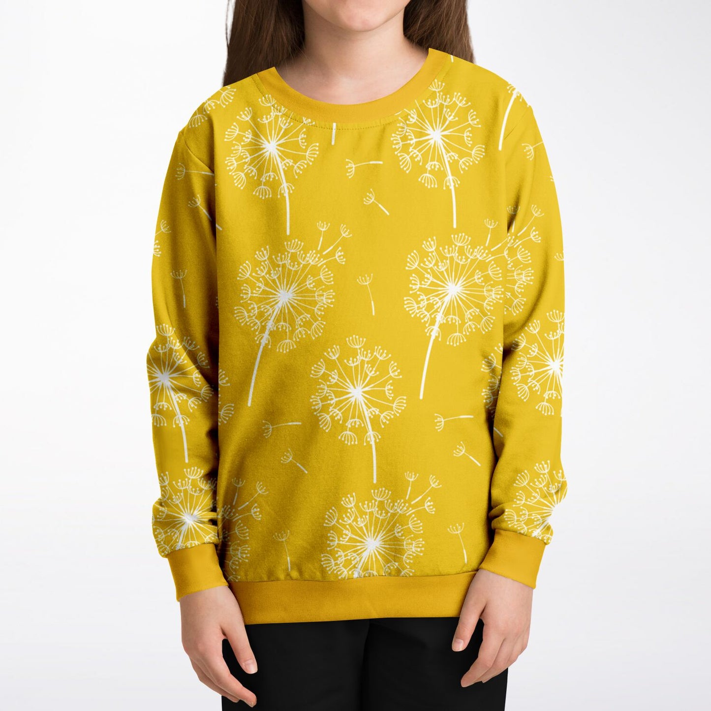 Yellow Dandelions Kids Sweatshirt