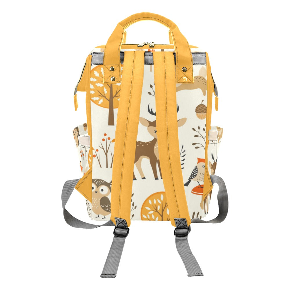 Fall Animals Multipurpose Backpack/Diaper Bag (In US)