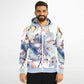 Blue Leaves Zip Hoodie Unisex