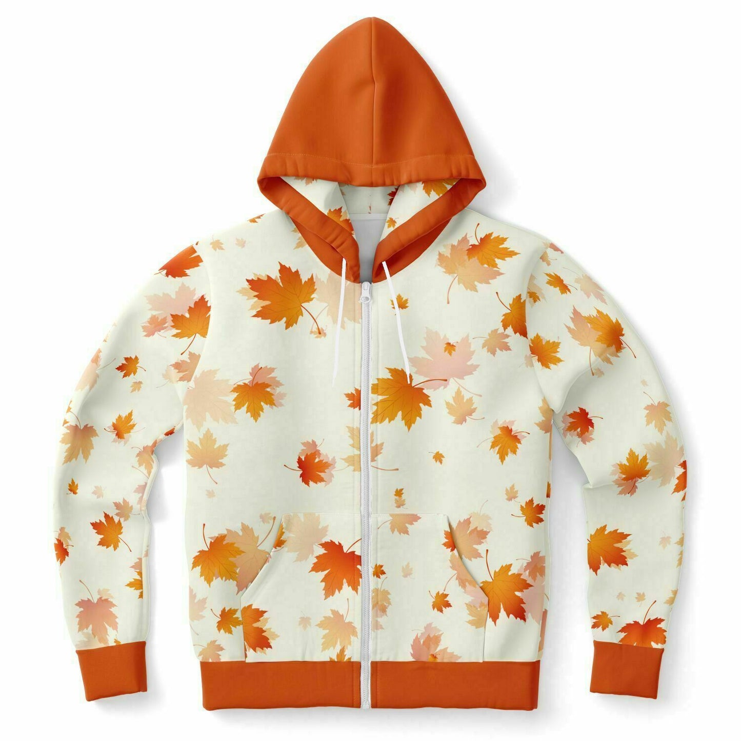 Fall Leaves Unisex Zip Hoodie