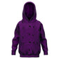 Purple Gymnastics 3 Kids Hoodie