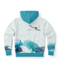 Waves & Cranes Pullover Hoodie Unisex (3 variants)