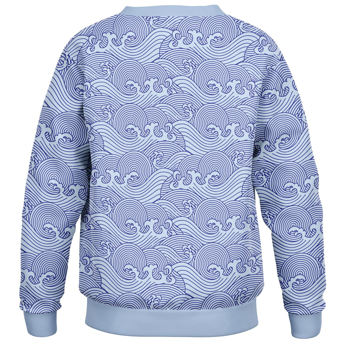 Waves Kids Poly Sweatshirt Light Blue