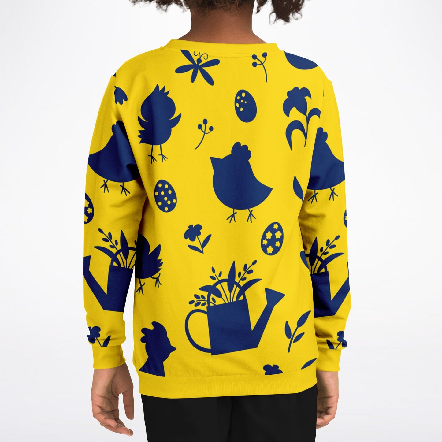 Yellow Easter Kids Sweatshirt