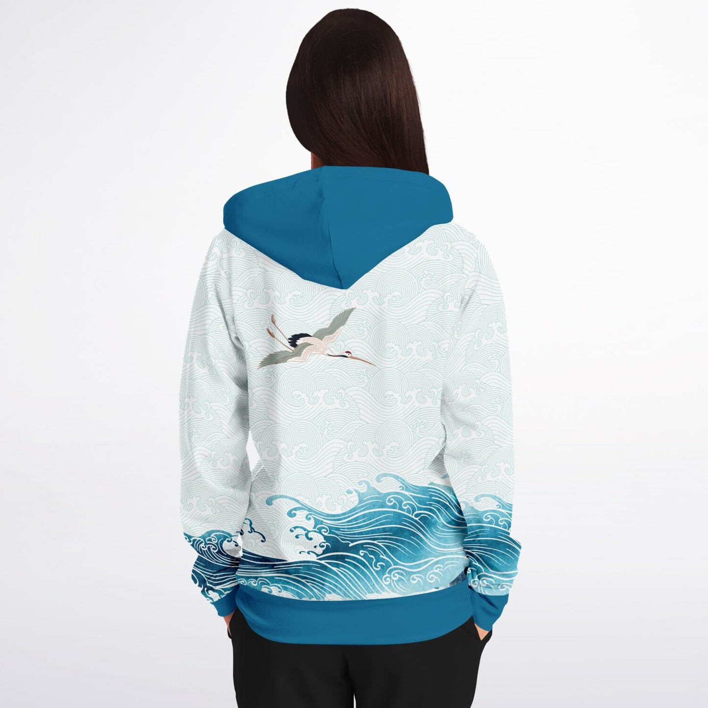 Waves & Cranes Zip Hoodie Unisex (3 variants)