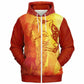 Autumn Wolf Zip Hoodie Unisex (US stock)