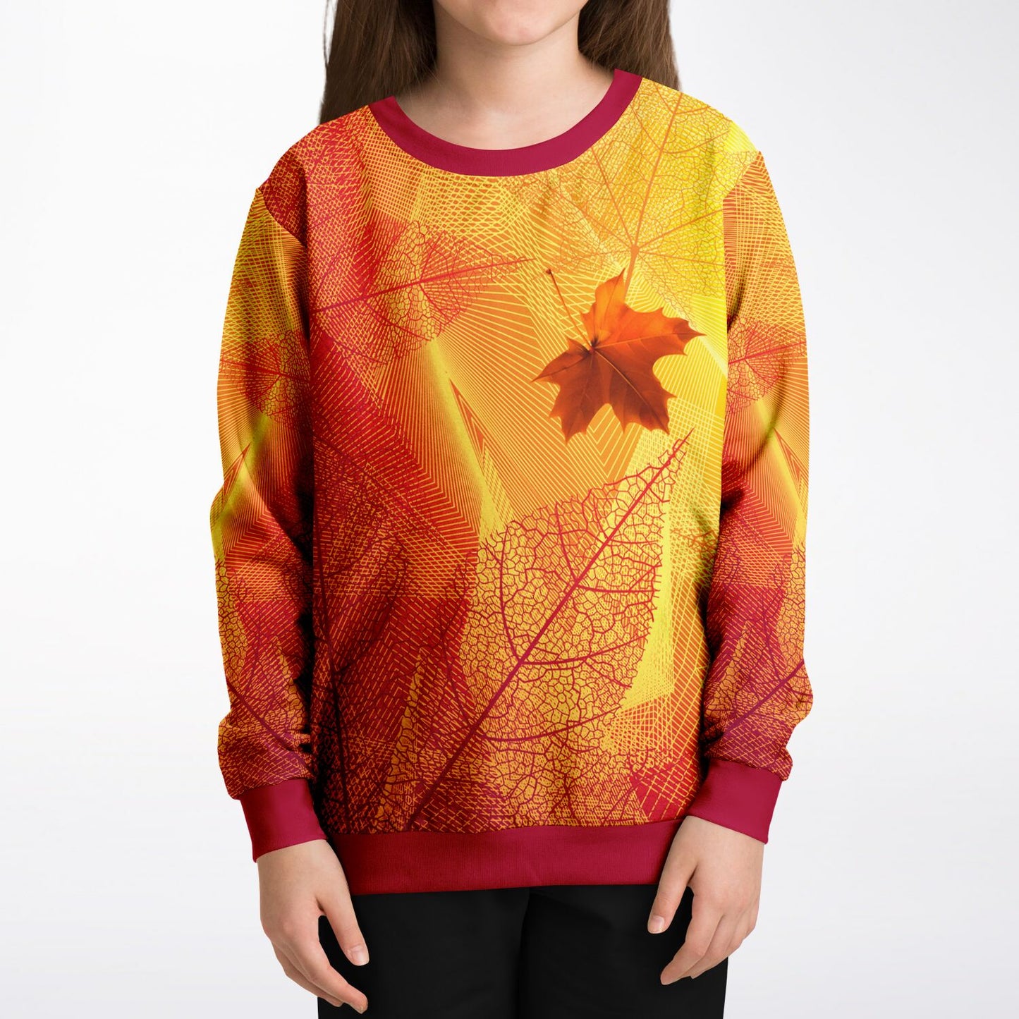 Fall Leaves 2 Kids Sweatshirt