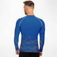Waves Blue Men's Rashguard