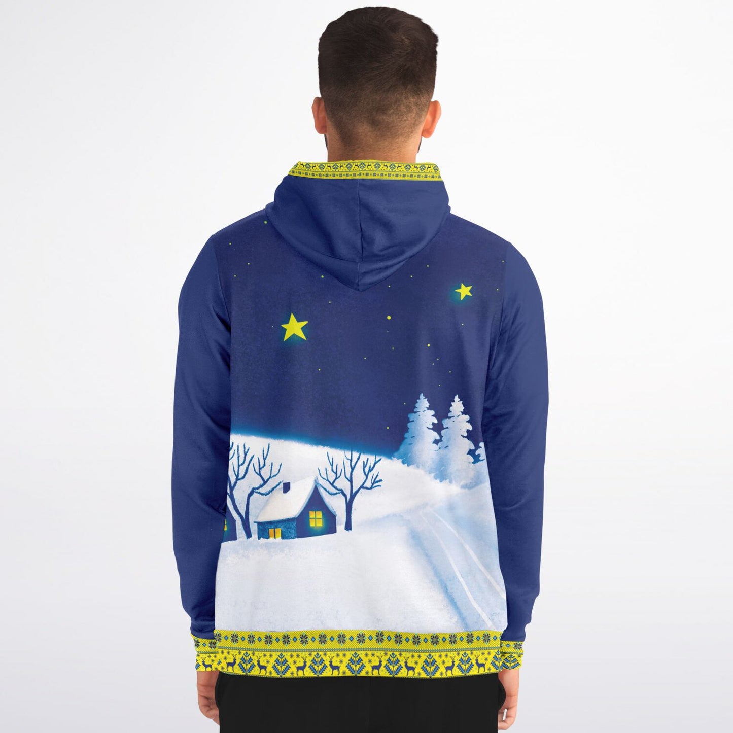 Winter Nights in Ukraine Zip Hoodie Unisex