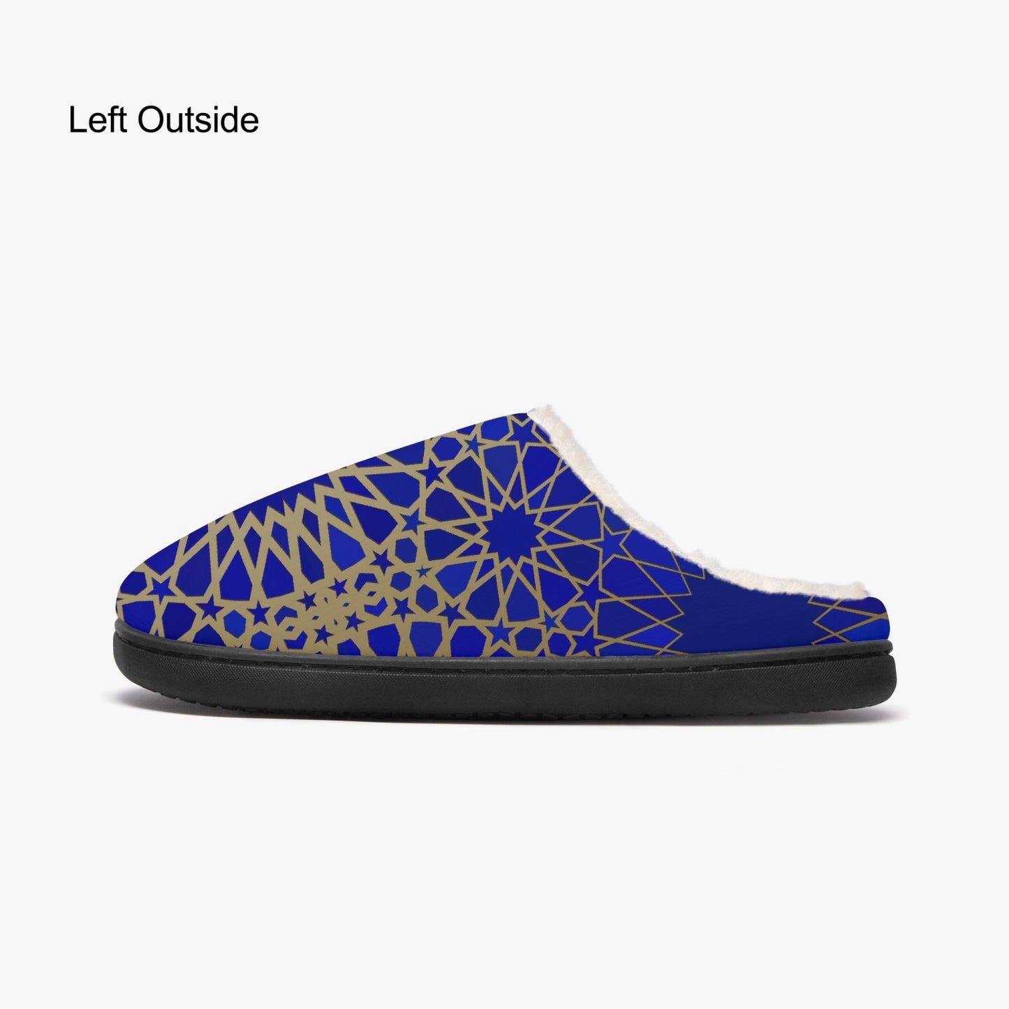 Blue Geometric Pattern 1Bedroom Slippers