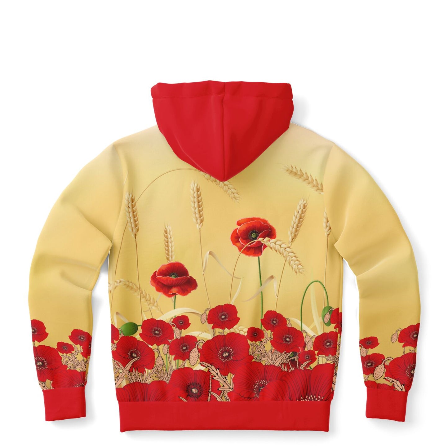 Poppies Zip Hoodie Unisex