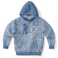 Grey-blue Ice Hockey Kids Hoodie