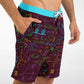 Math Mulberry Red Men's Board Shorts
