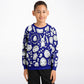 Easter Dark Blue Poly Kids Sweatshirt