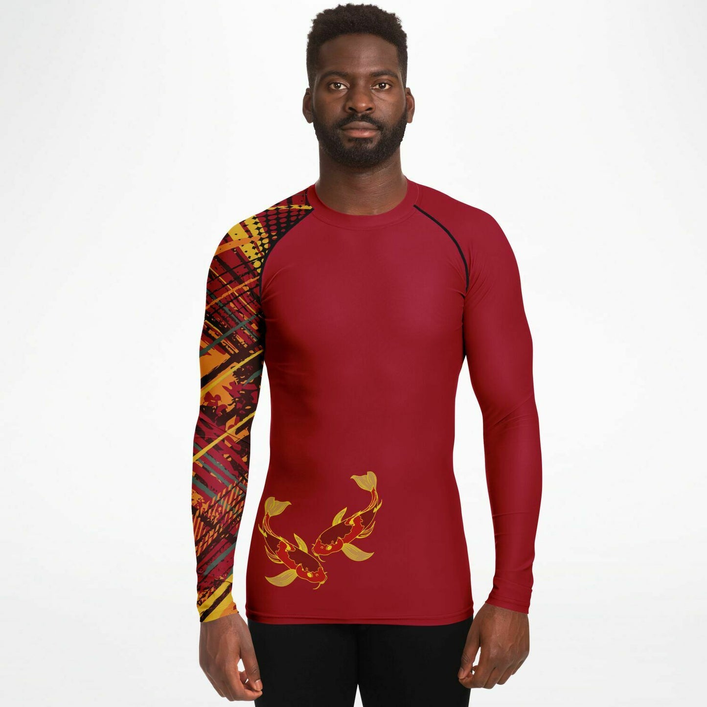 Koi Red Men's Rashguard (one sleeve)