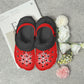 Red Snowflakes Lined  Clogs (Big Kids to Adult Sizes)