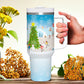 Winter City Blue 40oz Tumbler Stainless Steel