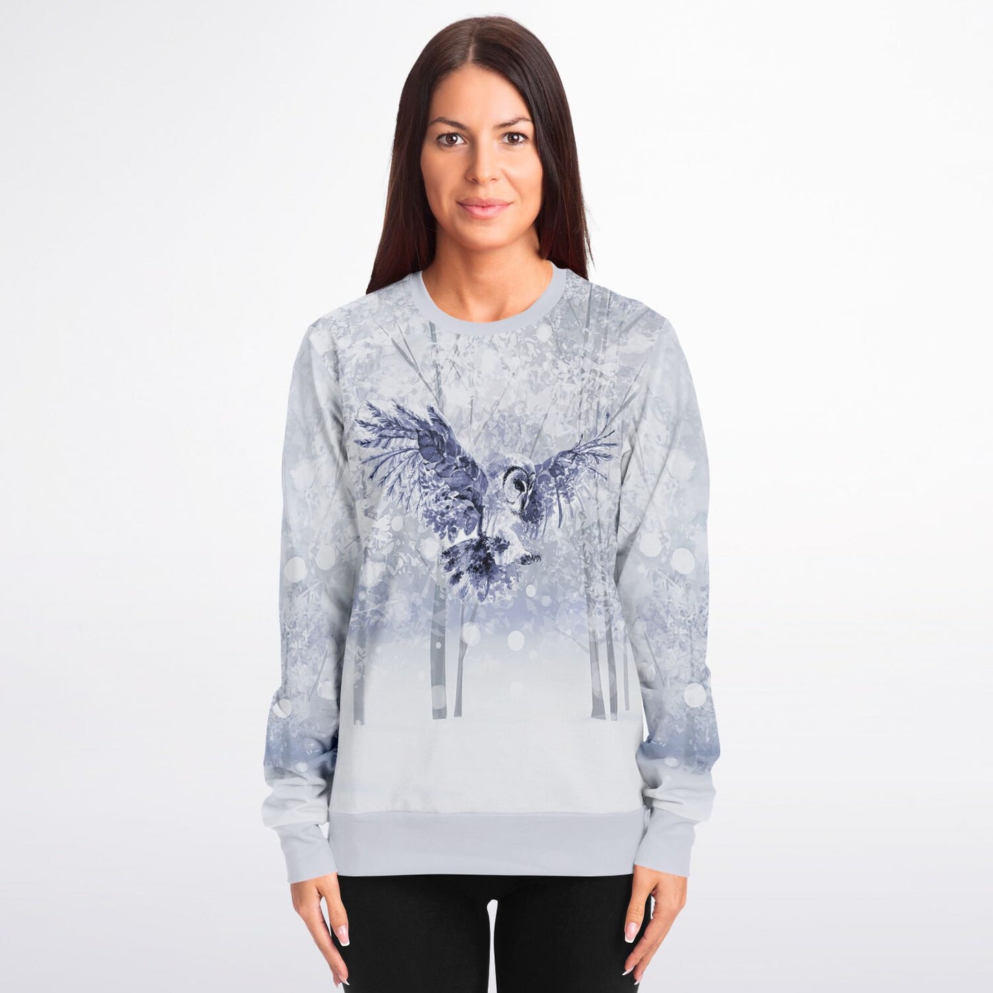 Winter Forest Owl Sweatshirt Unisex