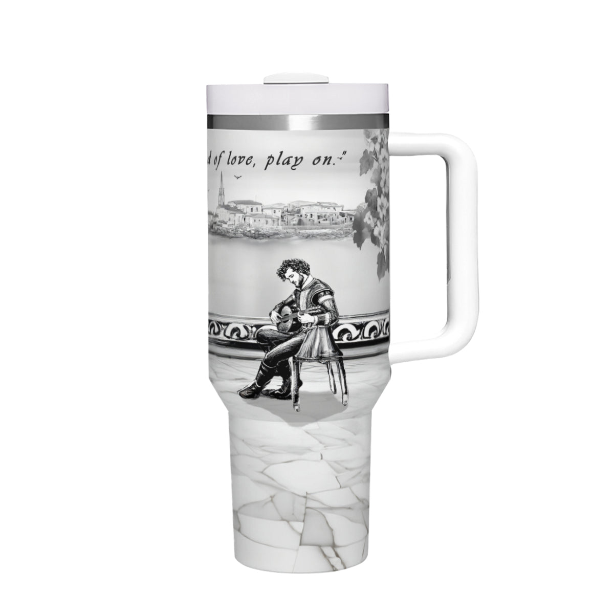 Large Capacity Tumbler with Handle(1100ml/40oz) | Stainless Steel 304 - Musicians-mug2-7mug40