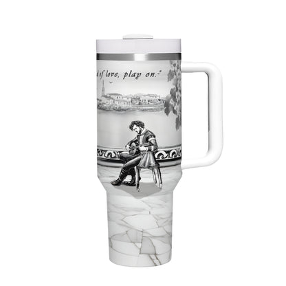 Large Capacity Tumbler with Handle(1100ml/40oz) | Stainless Steel 304 - Musicians-mug2-7mug40