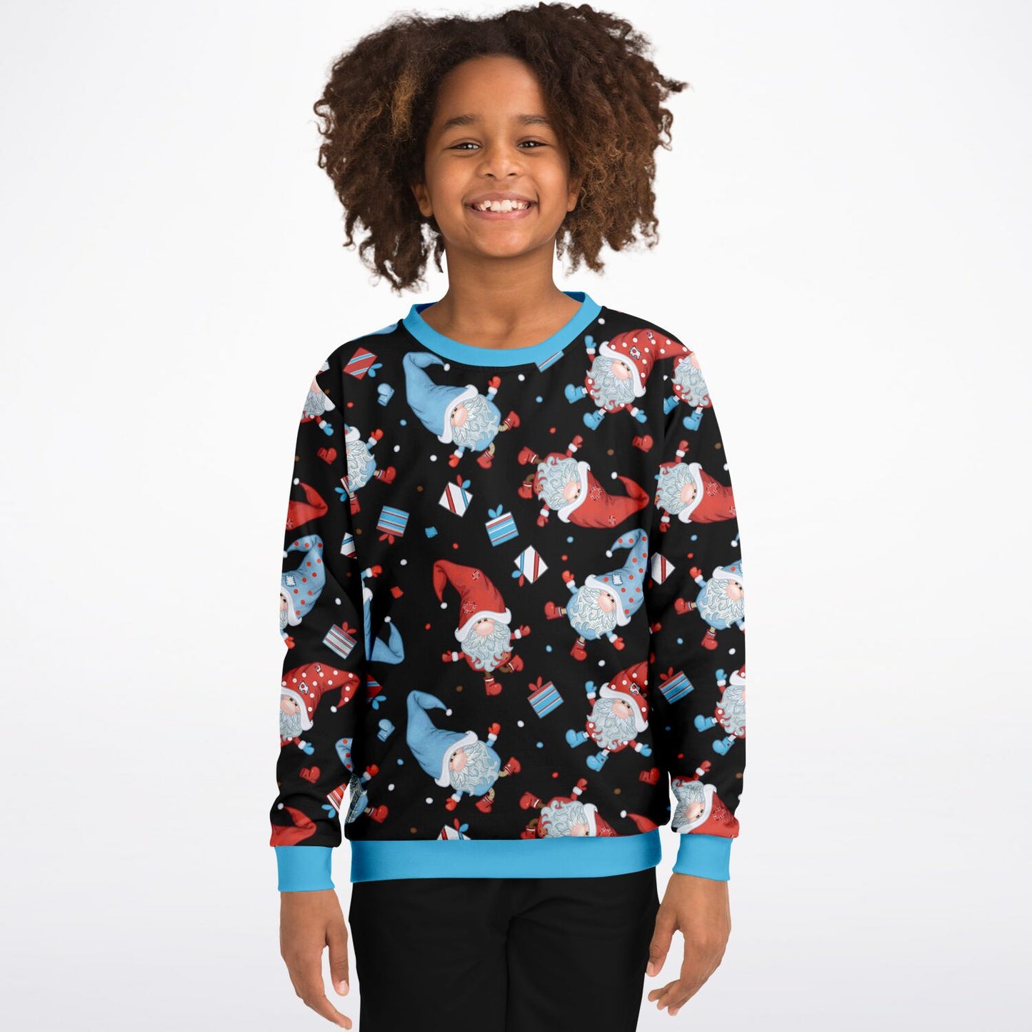 Black Winter Gnomes Kids Sweatshirt - 2 options