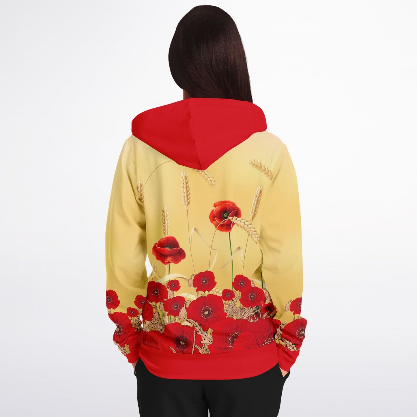 Poppies Zip Hoodie Unisex