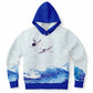 Waves & Cranes Pullover Hoodie Unisex (3 variants)