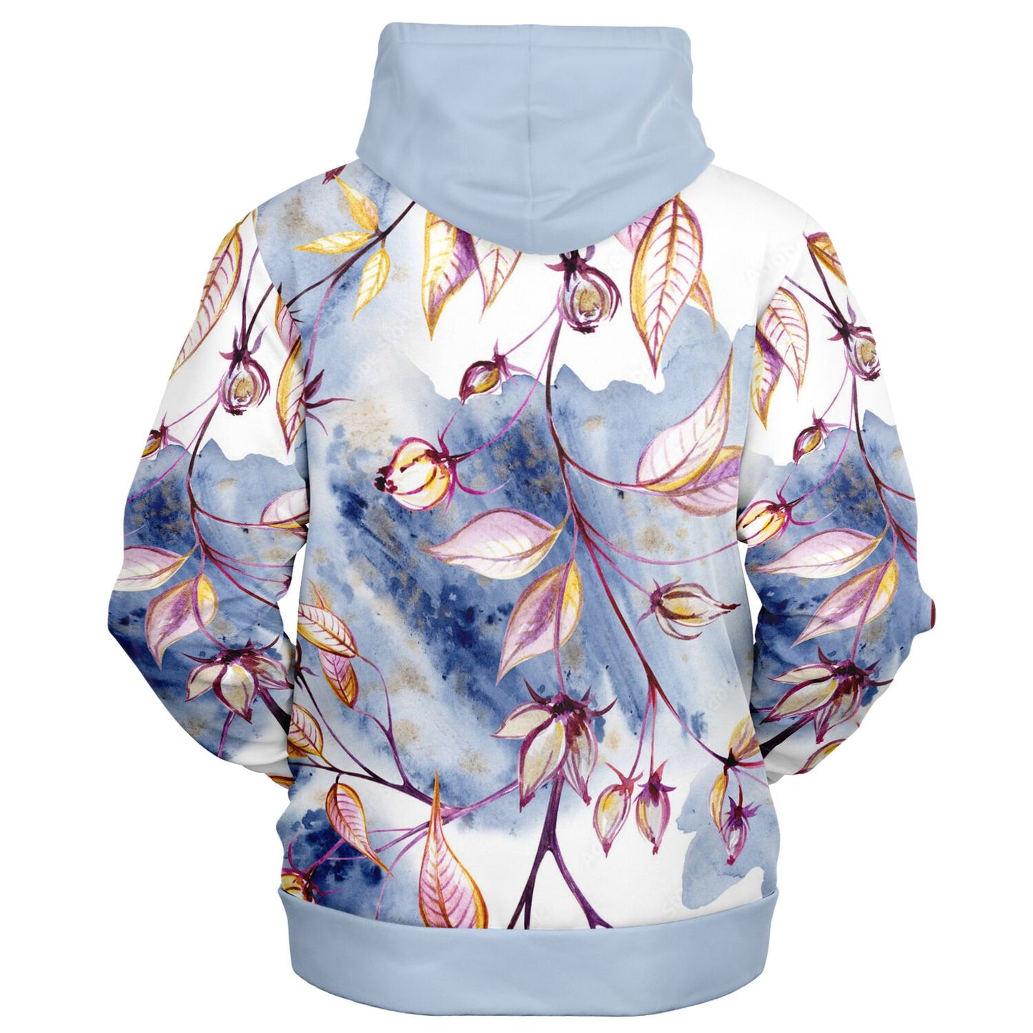 Blue Leaves Zip Hoodie - original