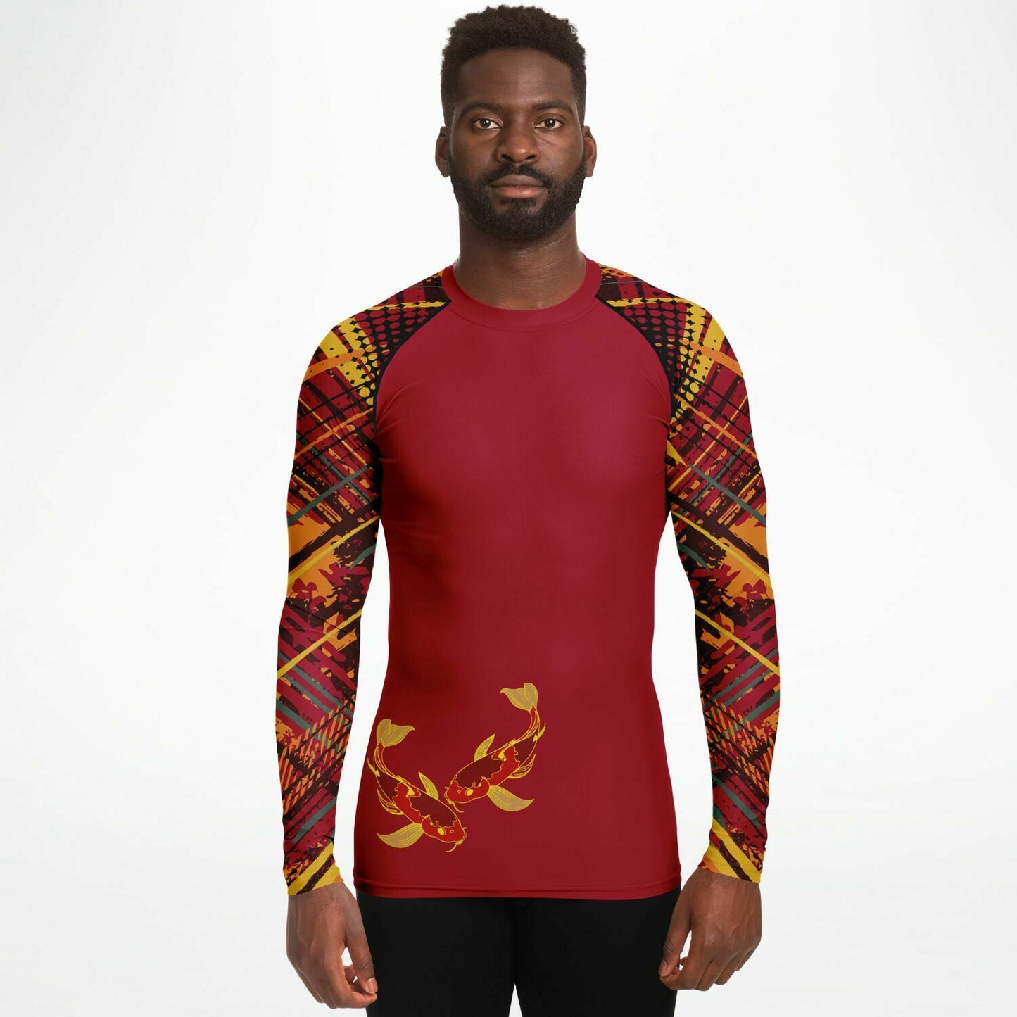 Koi Red Men's Rashguard (two sleeves)