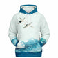 Waves & Cranes Pullover Hoodie Unisex (3 variants)