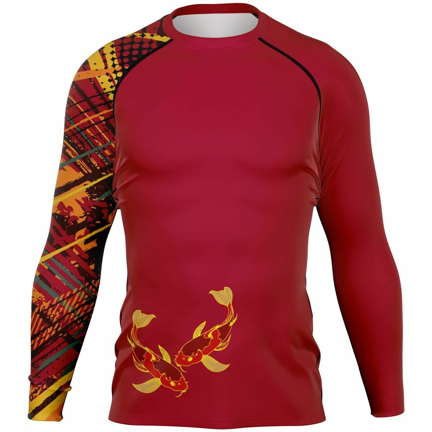 Koi Red Men's Rashguard (one sleeve)